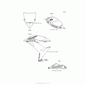 Схема вузла: Decals (Black) для Kawasaki EX650 Ninja 650