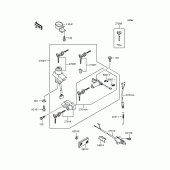 Схема вузла: Замок запалювання для Kawasaki ZR750 Zephyr