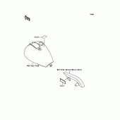 Схема вузла: Інформаційні наклейки для Kawasaki VN400 Vulcan II