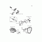 Схема вузла: Fuel Injection для Kawasaki KX250/ KX252 KX250F