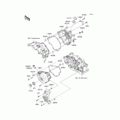Схема узла: Крышка двигателя для Kawasaki EX250 Ninja 250R