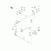 Схема узла: Переключатель передач для Kawasaki ZX600 Ninja ZX-6R