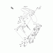Схема вузла: Переднє крило для Kawasaki EX250 Ninja 250R