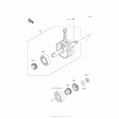 Схема вузла: Колінчастий вал для Kawasaki KLX140 KLX140L