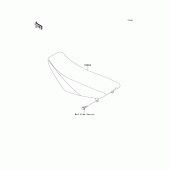 Схема вузла: Сидіння для Kawasaki KX85 KX85-II