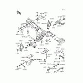 Схема вузла: Кріплення для Kawasaki ZR1100 Zephyr 1100