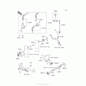 Схема узла: Замок зажигания для Kawasaki KL650 KLR650