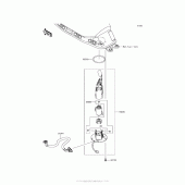 Схема узла: Топливный насос для Kawasaki ER650 Z650