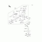 Схема вузла: Clutch master cylinder для Kawasaki VN1500 Vulcan 1500 Classic FI