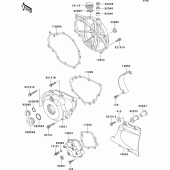 Схема вузла: Engine cover(s) для Kawasaki ER500 ER-5