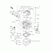 Схема вузла: Головка циліндра для Kawasaki KLX250 D-Tracker X