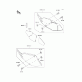 Схема вузла: Side covers для Kawasaki KLX300R