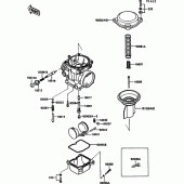 Схема вузла: Карбюратор parts(1/2) для Kawasaki ZX900 GPZ900R