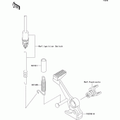 Схема вузла: Лапка гальма для Kawasaki ZR750 Z750