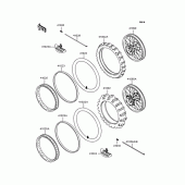 Схема вузла: Колеса (Шини) для Kawasaki KLX300R