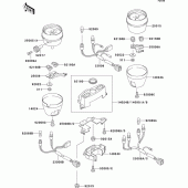 Схема вузла: Meter(s)(1/2) для Kawasaki ZR550 Zephyr