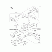 Схема узла: Поворотники для Kawasaki EX250 ZZR250