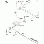 Схема узла: Лапка тормоза для Kawasaki EJ800 W800