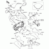 Схема вузла: Облицювальні елементи для Kawasaki ZX636 Ninja ZX-6R