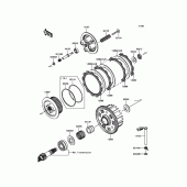 Схема вузла: Зчеплення для Kawasaki ZR800 Z800