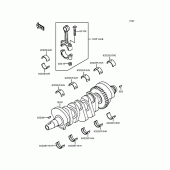 Схема узла: Коленчатый вал для Kawasaki ZX400 ZXR400