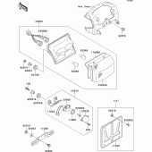 Схема узла: Tail lamp для Kawasaki ZX600 ZZ-R600