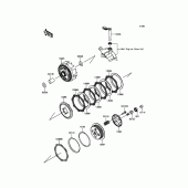 Схема вузла: Зчеплення для Kawasaki KLX140 KLX140