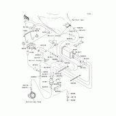 Схема вузла: Fuel evaporative system(1/2)(ca) для Kawasaki ZX600 Ninja ZX-6R