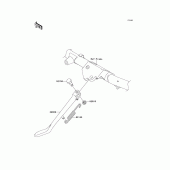 Схема вузла: Підставка для Kawasaki VN1600 Vulcan 1600 Nomad