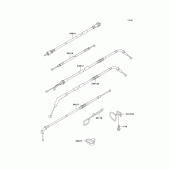 Схема узла: Тросики для Kawasaki ZX1100 GPZ1100