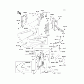 Схема вузла: Радіатор для Kawasaki KX85 KX85-II