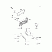 Схема узла: Масляный охладитель для Kawasaki ZG1000 1000GTR
