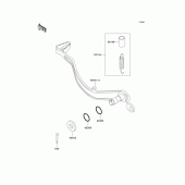 Схема вузла: Лапка гальма для Kawasaki KLX250 KLX250SR