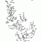 Схема узла: Cowling lowers)(1/2) для Kawasaki ZX900 GPZ900R