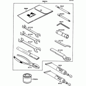 Схема вузла: Owner`s tools для Kawasaki EN500 Vulcan 500