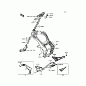 Схема вузла: Рама для Kawasaki ZR1000 Z1000 ABS