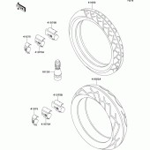 Схема узла: Шины для Kawasaki ZG1000 Concours