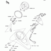Схема вузла: Meter(s) для Kawasaki VN800 Vulcan 800 Drifter