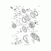 Схема узла: Сцепление для Kawasaki VN1700 VN1700 Voyager ABS