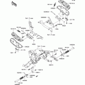 Схема вузла: Підніжки для Kawasaki VN1600 VN1600 Classic