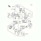 Схема вузла: Поворотники для Kawasaki BN125 Eliminator