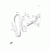Схема вузла: Ланцюг грм/натяжний пристрій Kawasaki KLX125 KLX125