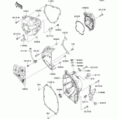 Схема вузла: Engine cover(s) до Kawasaki ZX1000 Z1000SX ABS