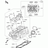 Схема узла: Головка цилиндра для Kawasaki EX650 Ninja 650