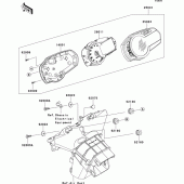 Схема вузла: Meter(s) для Kawasaki ZX600 Ninja ZX-6R