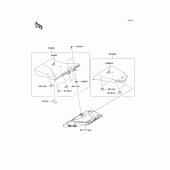Схема узла: Сиденье для Kawasaki ZX1000 Z1000SX
