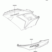 Схема вузла: Наклейки для Kawasaki ZX1400 ZZR1400