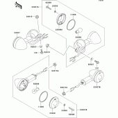 Схема вузла: Поворотники для Kawasaki BN125 Eliminator
