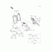 Схема вузла: Engine shrouds для Kawasaki KX450 KX450F