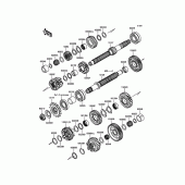 Схема узла: Трансмиссия для Kawasaki ZX1000 Z1000SX